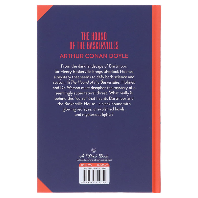 The Hound Of The Baskervilles by Arthur Conan Doyle - Fiction - Sprayed Edges Hardback Fiction Wilco Books