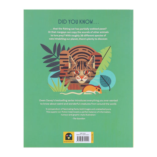 Crazy About Cats by Owen Davey (About Animals Series) - Ages 7+ - Paperback 7-9 Flying Eye Books