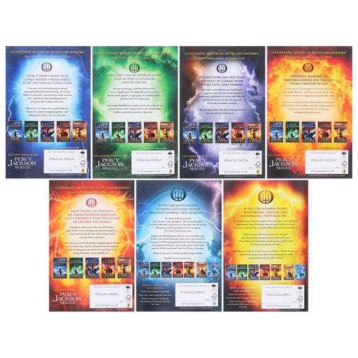 Percy Jackson Collection 7 Books Set By Rick Riordan - Ages 9+ - Paperback 9-14 Penguin Random House