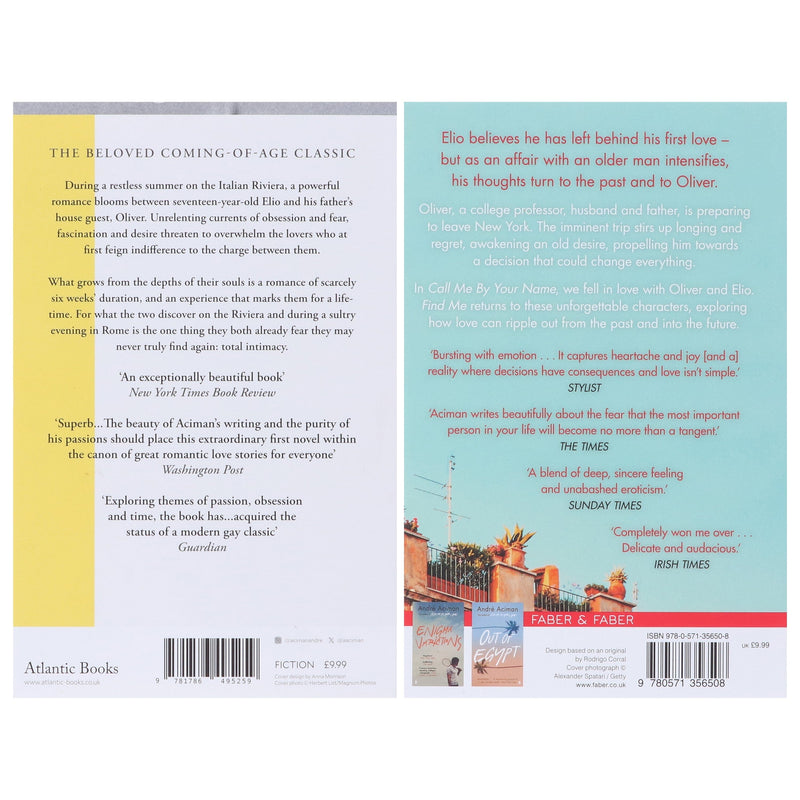 Call Me by Your Name Series By Andre Aciman 2 Books Collection Set - Fiction - Paperback Fiction Atlantic Books