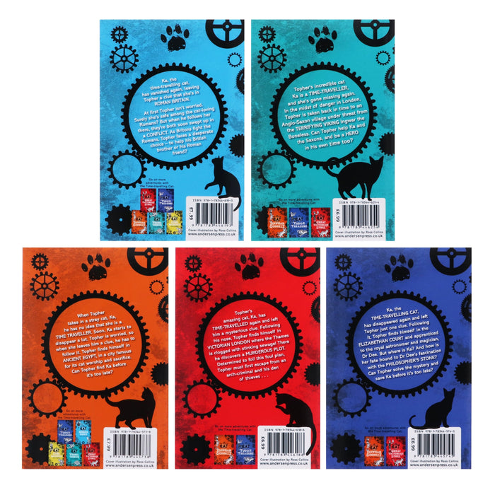 Time-Travelling Cat Series by Julia Jarman 5 Books Collection Set - Ages 8- 11 - Paperback 9-14 Andersen Press Ltd