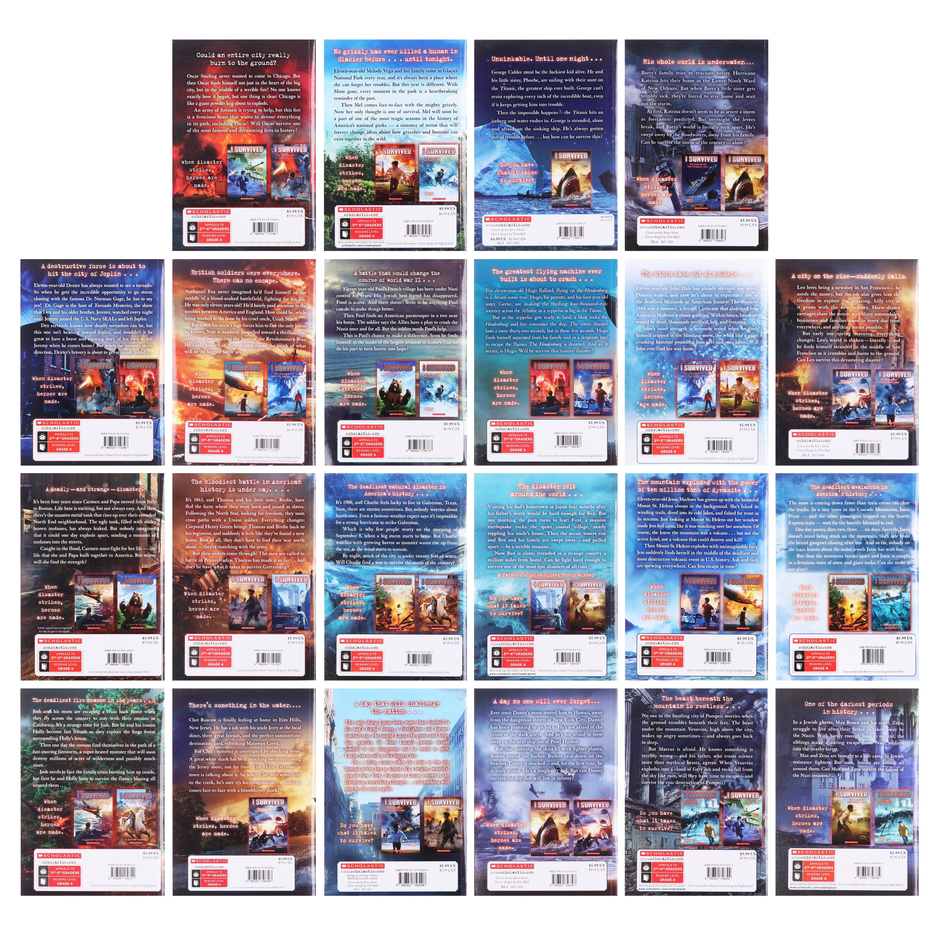 I Survived Series By Lauren Tarshis 22 Books Collection Set - Ages
