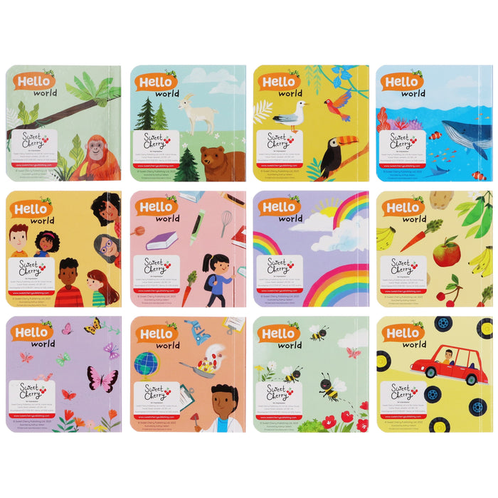 Hello World! by Sweet Cherry Publishing 12 Books Collection Box Set - Ages 2+ - Board Book 0-5 Sweet Cherry Publishing