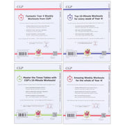 CGP KS2 (Year 4) 10-Minute Weekly Workouts Collection 4 Books Set - Ages 7-11 - Paperback 7-9 Coordination Group Publications Ltd (CGP)