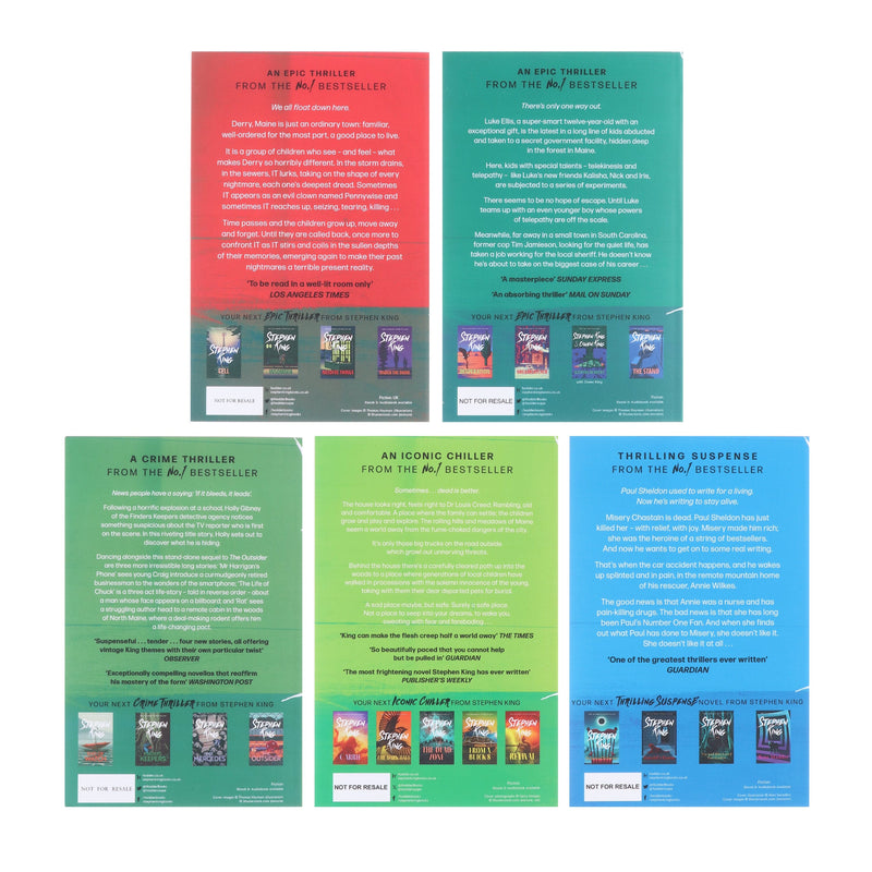 Stephen King Epic Classic Collection 5 Books Box Set - Fiction - Paperback Fiction Hachette