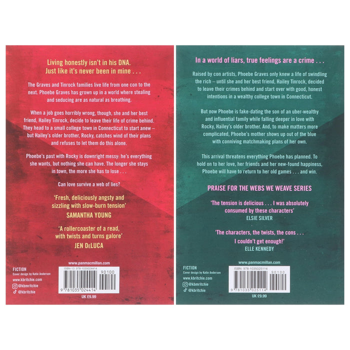 Webs We Weave Series by Krista & Becca Ritchie 2 Books Collection Set - Fiction - Paperback Fiction Pan Macmillan