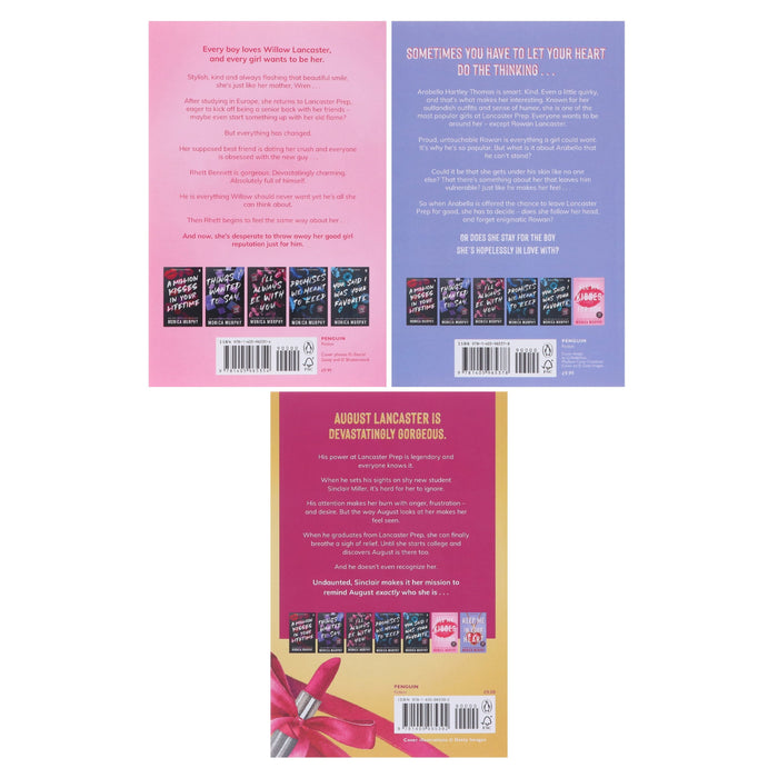 Lancaster Prep Series by Monica Murphy 3 Books Collection Set - Fiction - Paperback Fiction Penguin Random House
