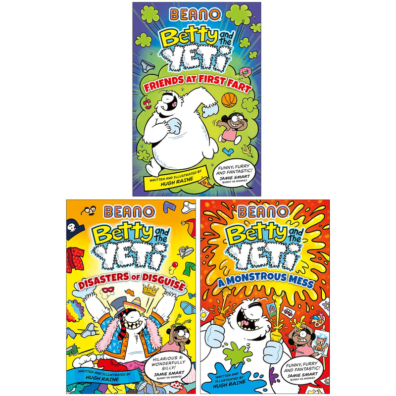 BEANO Betty And The Yeti Series by Hugh Raine & Beano 3 Books Collection Set - Ages 6+ - Paperback