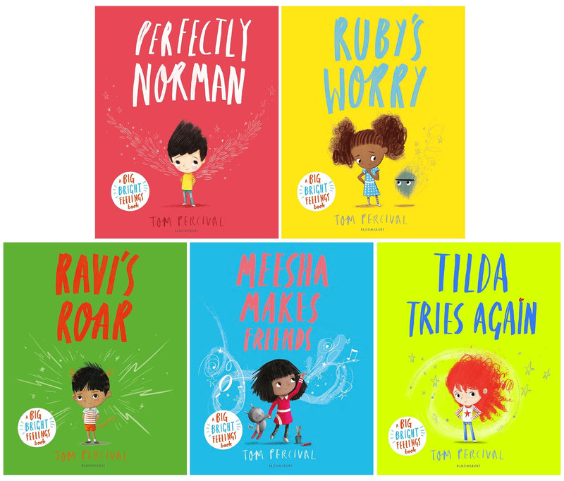 A Big Bright Feelings Series (Set 2) by Tom Percival 5 Books Collection Set - Ages 0-5 - Paperback 0-5 Bloomsbury Publishing PLC