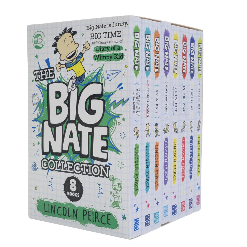 The Big Nate Collection Series by Lincoln Peirce 8 Books Box Set - Ages 9-14 - Paperback 9-14 HarperCollins Publishers