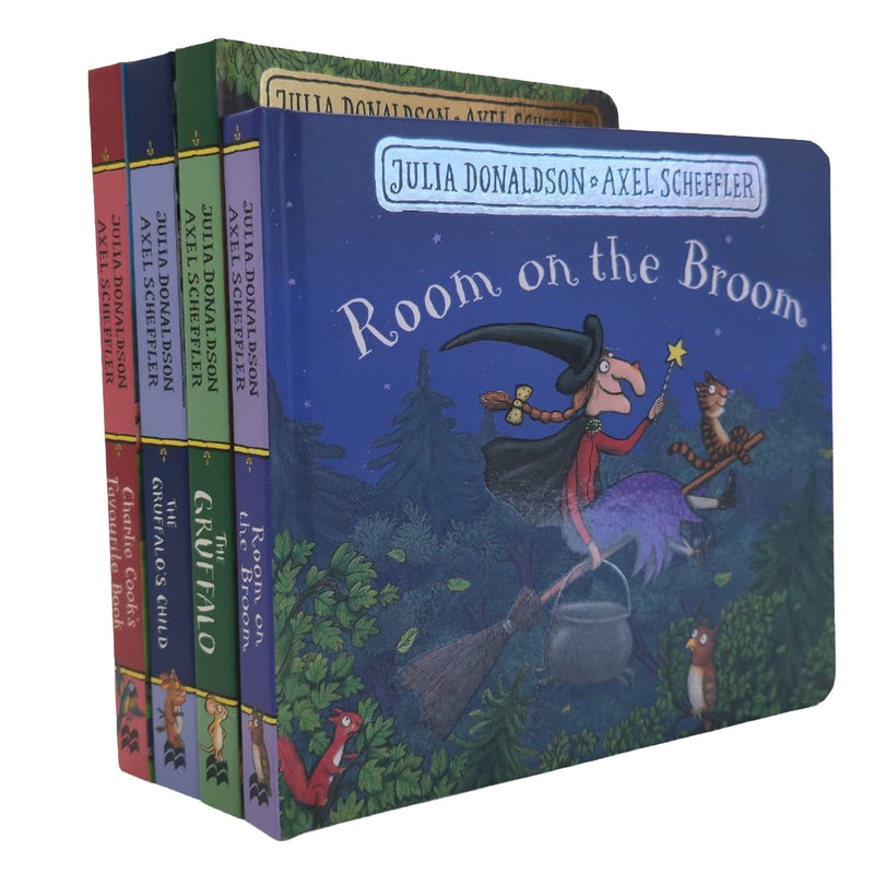 Julia Donaldson Collection Illustrated 4 Books Set - Ages 2+ - Board book 0-5 Pan Macmillan