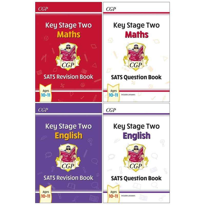 CGP KS2 (Year 6) SATS Revision Books (for the 2027 tests) 4 Books Collection Set - Ages 10-11 - Paperback 9-14 Coordination Group Publications Ltd (CGP)
