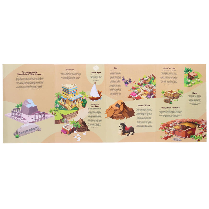 Footsteps of Muhammad SAW: A Puzzle Adventure Following the Prophet's Life SAW: by Zaheer Khatri - Ages 6+ 5-7 Learning Roots