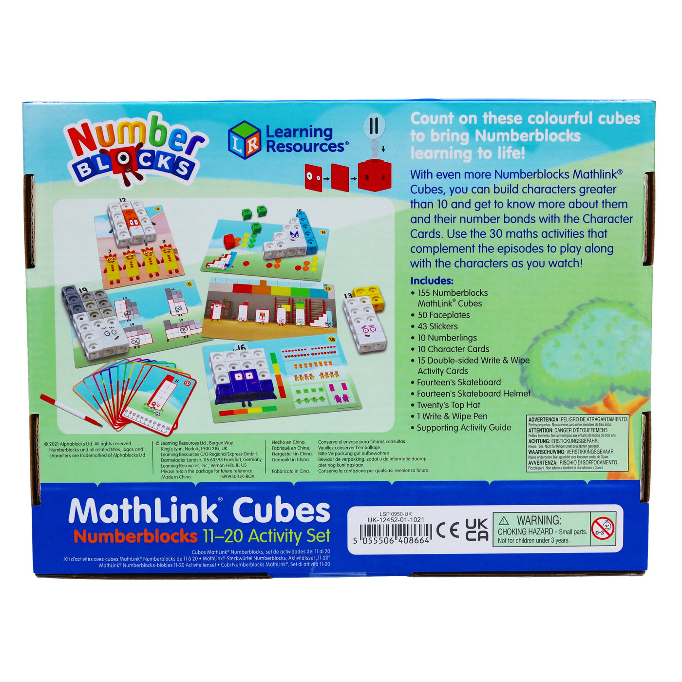Learning Resources Math Link MathLink Cubes Numberblocks 11-20 Activity Set by Learning Resources ...
