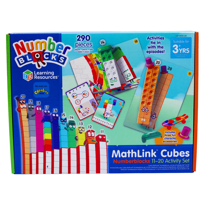 Numberblocks and Alphablocks: Numbers and Letters 4 Books Wipe-Clean & MathLink Cubes Numberblocks 11-20 Activity Set - Ages 3+ 0-5 Various