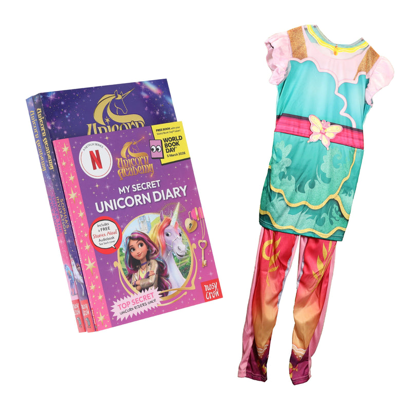 Unicorn Academy Series & My Secret Unicorn Diary: A World Book Day 2026 by Nosy Crow 3 Books Collection Set With Unicorn Academy Ava Costume 7-9 Nosy Crow Ltd