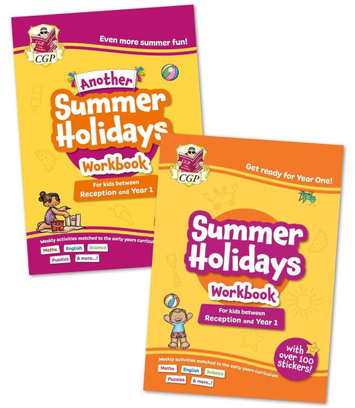 CGP Summer Holidays Activity Workbook Bundle(for kids between Reception and Year 1) 2 Books Set - Non Fiction - Paperback 3-5 Coordination Group Publications Ltd (CGP)