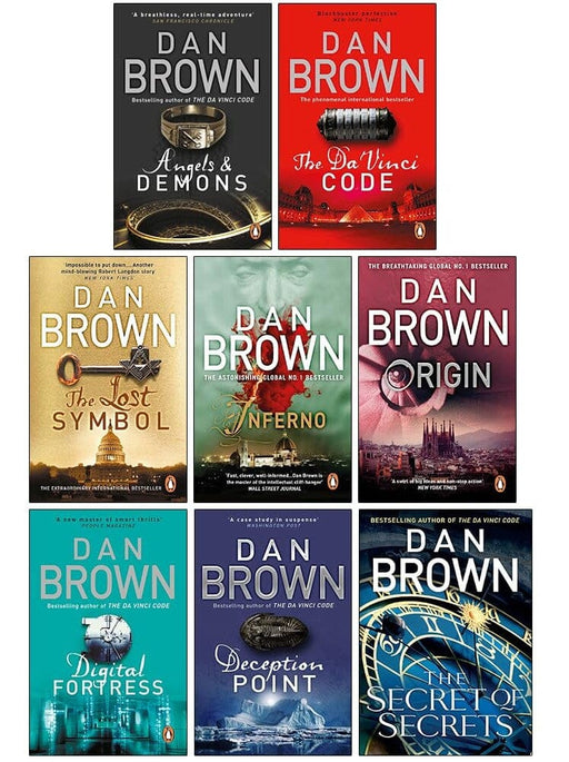 Robert Langdon Series by Dan Brown 8 Books Collection Set - Fiction - Paperback/Hardback Fiction Penguin Random House