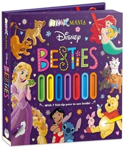 Disney: Colourmania Besties with 7 felt-tip pens to use inside - Ages 4-6 - Paperback 3-5 Autumn Publishing