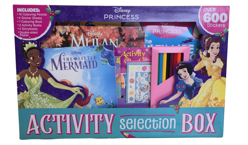 Disney Princess Activity Selection Box with over 600 Stickers - Ages 3+ - Paperback