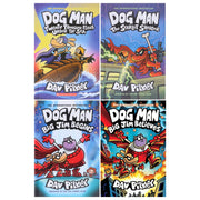 Dog Man Series by Dav Pilkey (Book 11-14) Collection 4 Books Set - Ages 7+ - Hardback 7-9 Scholastic