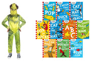 A Classic Case Of Dr. Seuss 10 Books Collection Set With Dr Seuss The Grinch Children's Costume 0-5 HarperCollins Publishers