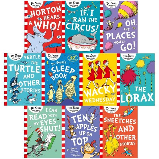 Dr. Seuss Childrens Collection 10 Books Set - Age 3+ - Paperback 3-5 HarperCollins Publishers