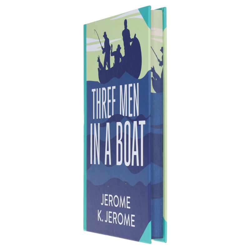 Three Men In A Boat by Jerome K. Jerome - Fiction - Sprayed edges Hardback Fiction Wilco Books