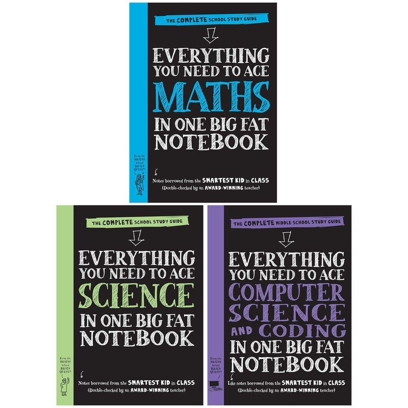 Big Fat Notebooks Series 3 Books Collection Set (The Complete Middle School Study Guide) - Non Fiction - Paperback Non-Fiction Workman Publishing