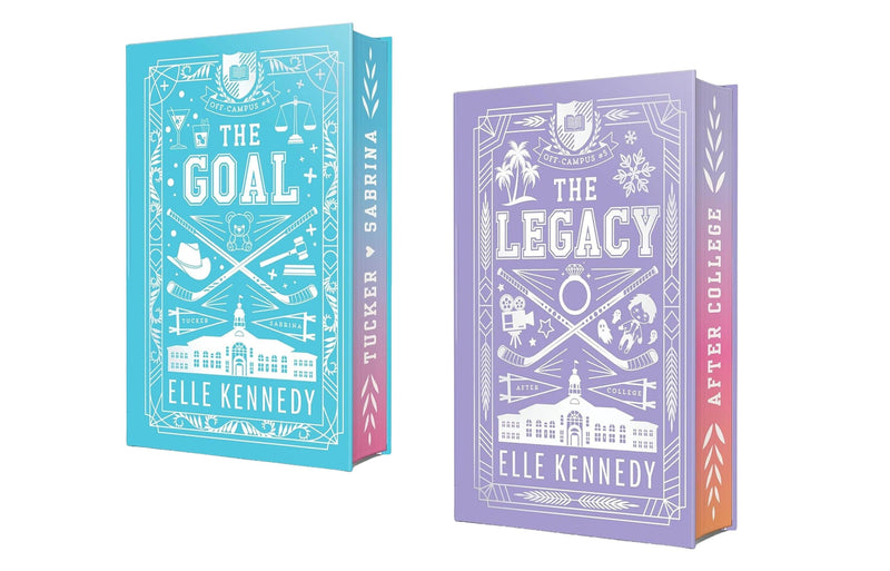 Off-Campus (Book 4&5) by Elle Kennedy 2 Books Collector's Edition Set - Fiction - Sprayed Edges Hardback Fiction Hachette