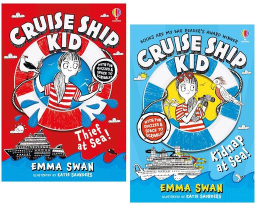 Cruise Ship Kid Series by Emma Swan Illustrated 2 Books Collection Set - Ages 8+ - Paperback 7-9 Usborne Publishing Ltd