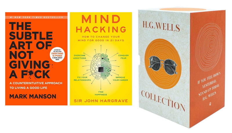 Mind Hacking, The Subtle Art & The Complete HG Wells Collection 10 Books Set - Fiction - Paperback/Hardback Fiction Classic Editions