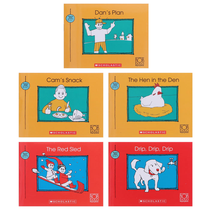 Bob Books: Rhyming Words (Stage 1: Starting To Read) 10 Books Collection Set By Scholastic - Ages 3-6 - Paperback 0-5 Scholastic