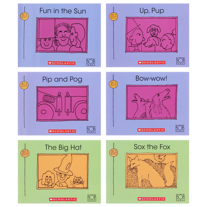 Bob Books Set 2: Advancing Beginners (Stage 2: Emerging Reader) 12 Books Collection Set - Ages 4+ - Paperback 0-5 Scholastic