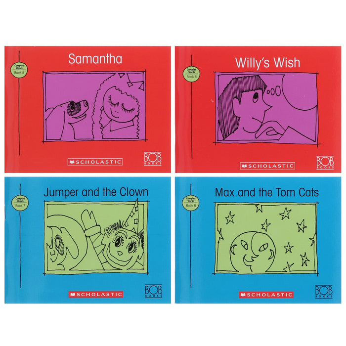 Bob Books Set 4: Complex Words (Stage 3: Developing Reader) 8 Books Collection Set - Ages 4+ - Paperback 0-5 Scholastic