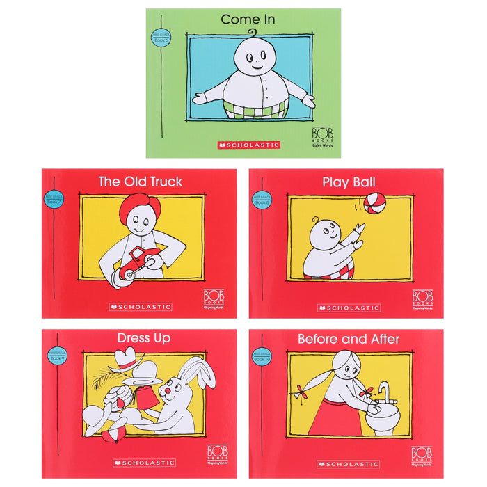 Bob Books: Sight Words First Grade (Stage 2: Emerging Reader) 10 Books Collection Set By Scholastic - Ages 3-6 - Paperback 0-5 Scholastic