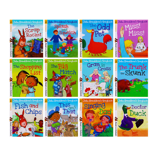 Julia Donaldson's Songbirds Phonics: Read with Oxford Stages 1-4 36 Books Collection Set - Ages 0-5 - Paperback 0-5 Oxford University Press