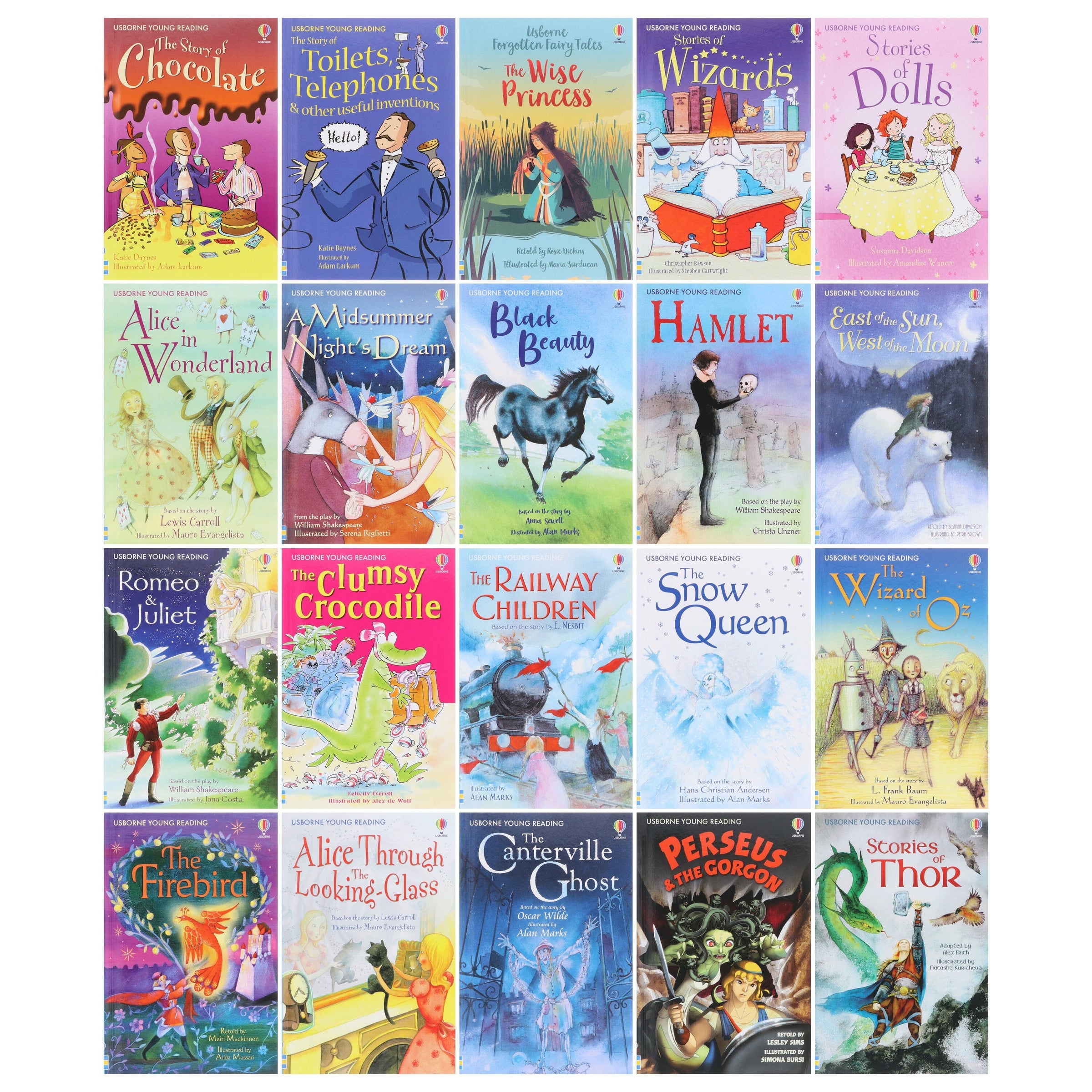 The Usborne Reading 40 Books Collection Box Set (with Free Audio Onlin ...