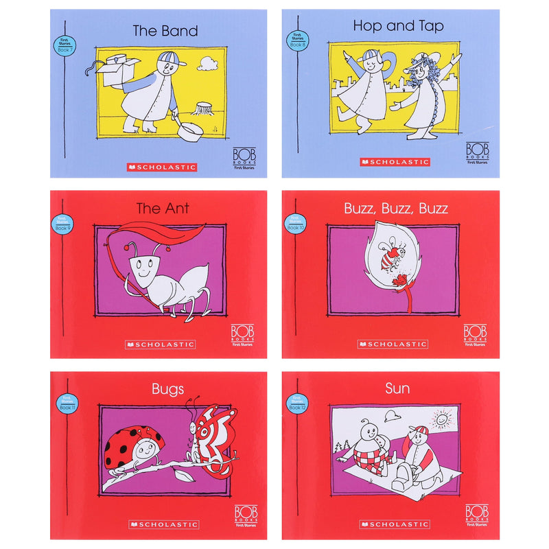Bob Books: First Stories (Stage 1: Starting to read) 12 Books Collection Set By Scholastic - Ages 3-6 - Paperback 0-5 Scholastic