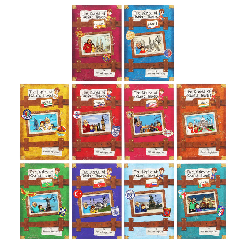 The Diaries of Robins Travels Adventures 10 Books by Angie Lake & Ken Lake - Age 9-14 - Paperback 9-14 Sweet Cherry Publishing