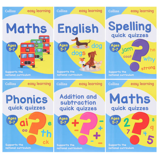 Collins Easy Learning Starter Set Ideal for home learning 6 Books (Collins Easy Learning KS1) - Ages 5-7 - Paperback 5-7 HarperCollins Publishers