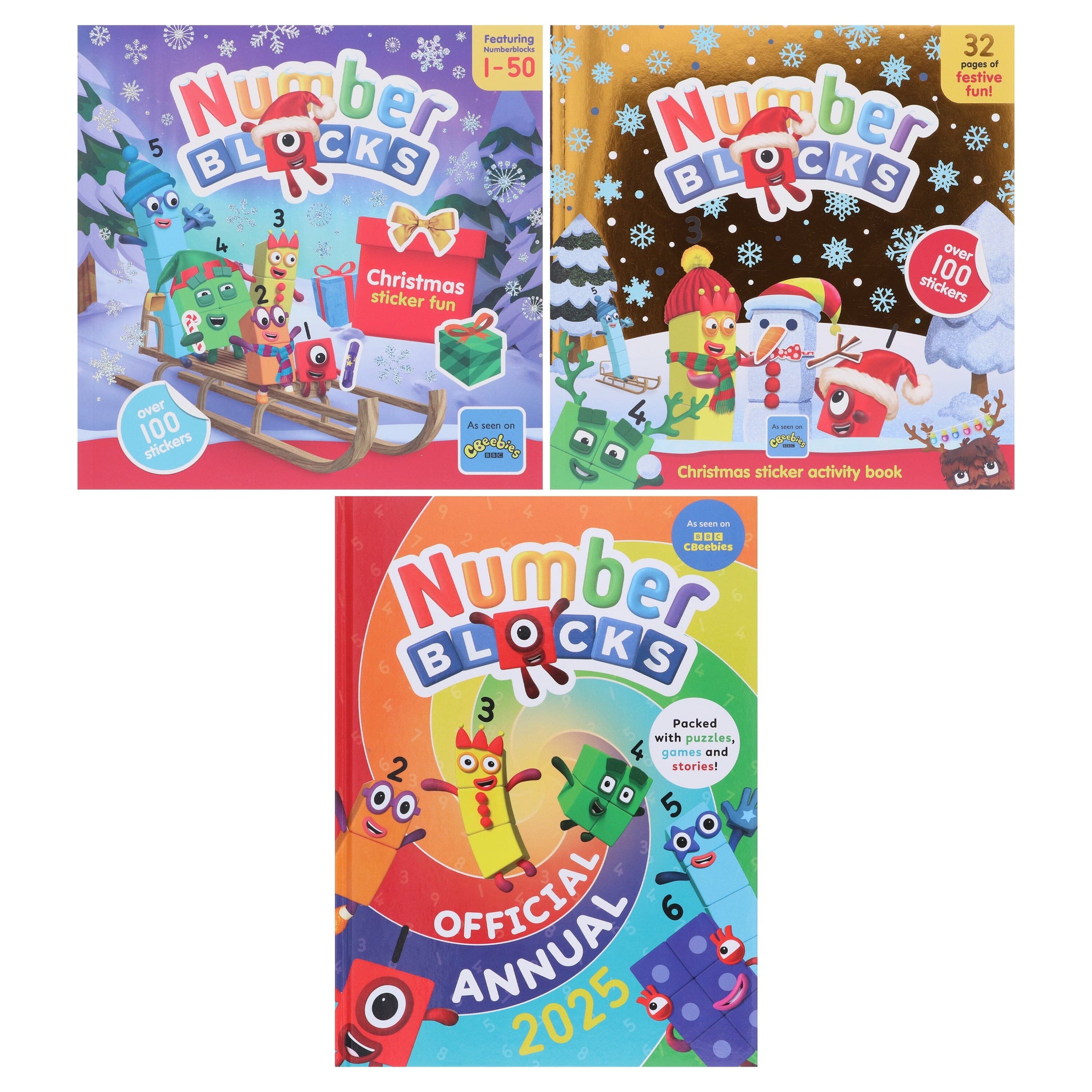 Numberblocks Christmas Collection 3 Books Set and A Children's Nursery ...