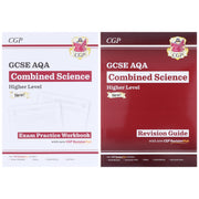 CGP GCSE AQA Combined Science Higher Level Revision Guide & Exam Practice Workbook 2 Books Set - Paperback Young Adult Coordination Group Publications Ltd (CGP)