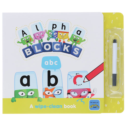 Alphablocks ABC: A Wipe-Clean Book and Pen - Learn to Write the Alphabet - Ages 3-6 - Board Book 3-5 Sweet Cherry Publishing