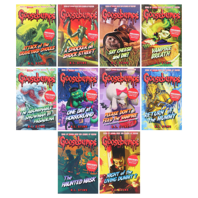 Goosebumps: The Classic Series (Set 2) by R. L. Stine 10 Books Collection - Ages 9-14 - Paperback 9-14 Scholastic