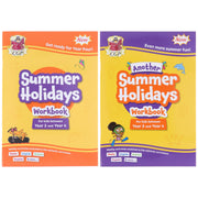 CGP Summer Holidays Activity Workbook (For kids between Year 3 & Year 4) 2 Books Set - Paperback 7-9 Coordination Group Publications Ltd (CGP)