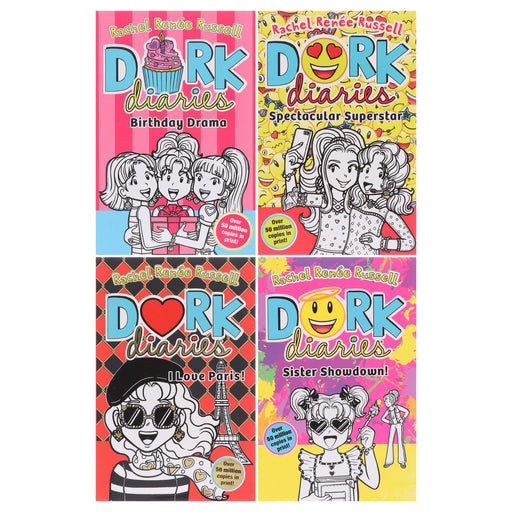 Dork Diaries Series (Vol. 13-16) By Rachel Renee Russell 4 Books Collection Set - Ages 9-11 - Paperback 9-14 Simon & Schuster