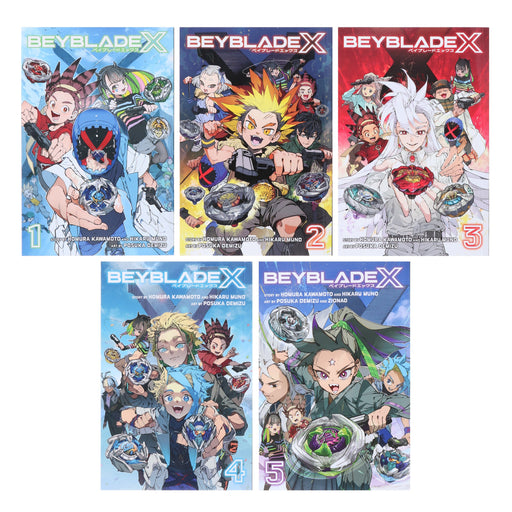 Beyblade X Series (Vol:1-5) by Homura Kawamoto & Hikaru Muno 5 Books Collection Set - Manga - Paperback Graphic Novels Viz Media, LLC