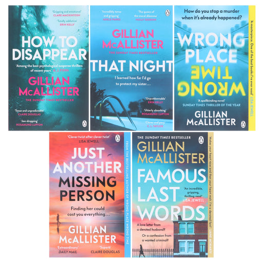 Gillian McAllister Collection 5 Books Set - Fiction - Paperback Fiction Penguin Random House