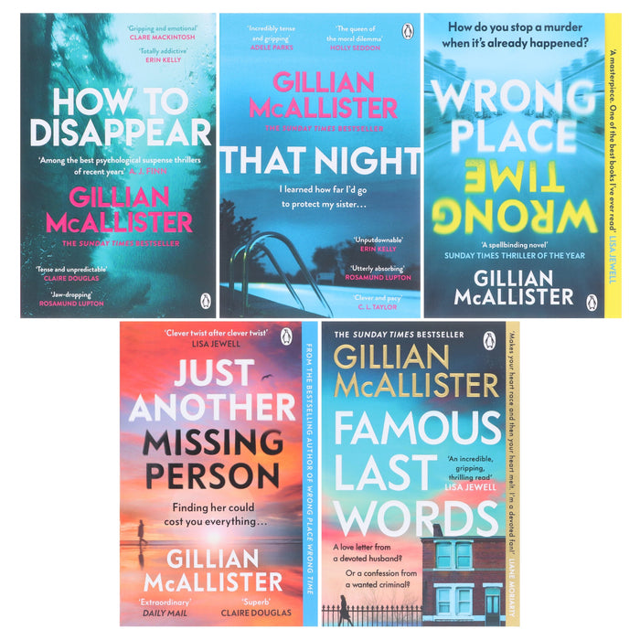 Gillian McAllister Collection 5 Books Set - Fiction - Paperback Fiction Penguin Random House